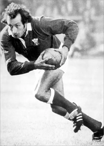 Gareth Edwards, Cardiff and Wales international rugby player. Circa 1975