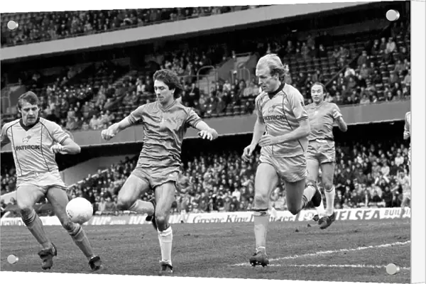 Division 2 football. Chelsea 1 v. Derby County 3. February 1983 LF12-27-032