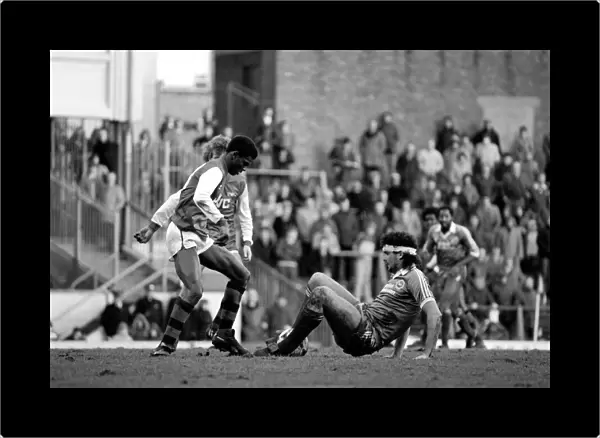 Division 1 football. Arsenal 3 v. Brighton and Hove Albion 1. February 1983 LF12-26-034