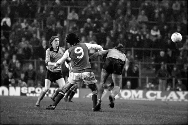 Arsenal 2 v. Derby County 0. Division 1 football January 1980 LF01-05-071
