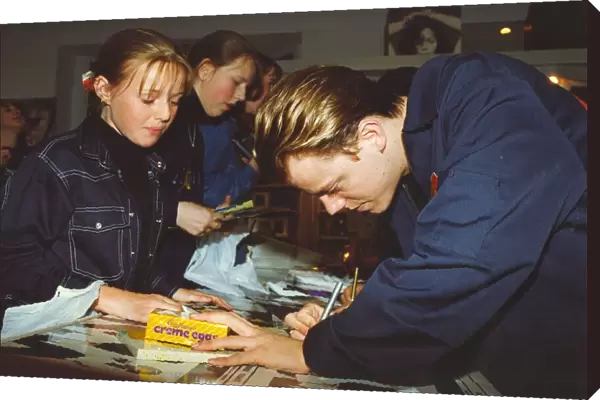 Pop group EYC, Trey McKay at the Gateshead Metrocentre 12 April 1994