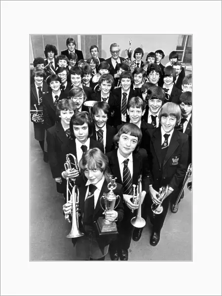 The Lord Lawson Comprehensive School band on February 17, 1982
