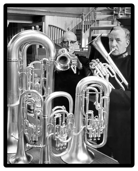 This Salvation Army band paid £7, 000 for a set of new instruments in October 1972