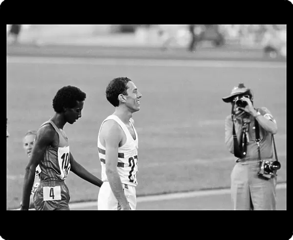 Steve Ovett after competing in heats for Mens 1, 500m metres event at the 1980