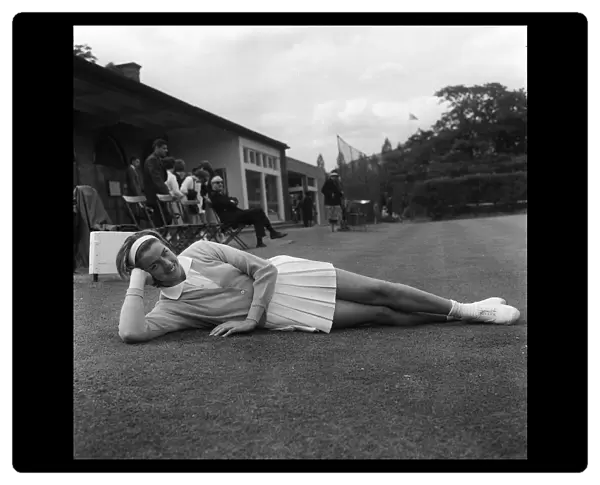Margaret Smith sporting the 1963 Wimbledon Tennis Fashion