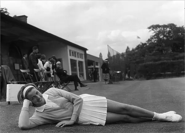 Margaret Smith sporting the 1963 Wimbledon Tennis Fashion