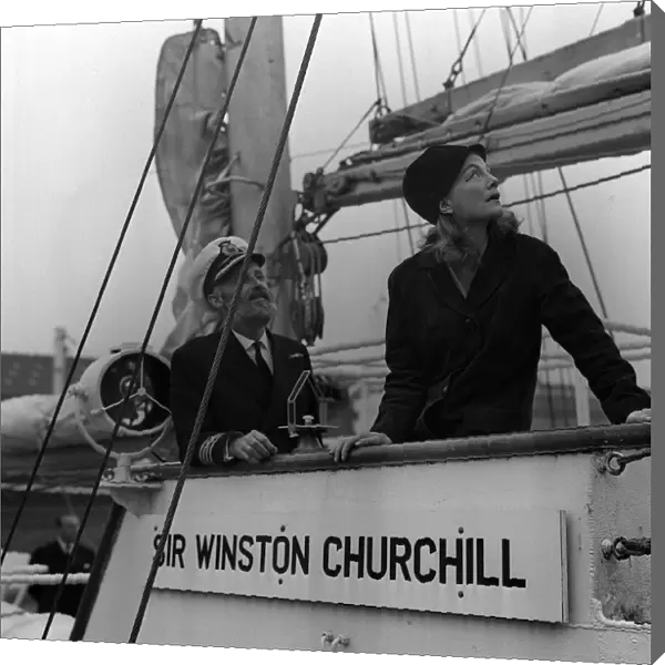 Sarah Churchill September 1966 Lady Audley - Daughter Of Sir Winston Churchill - Pictured