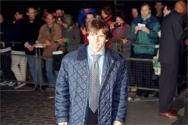 Chelsea footballer Gianfranco Zola arriving for the 1997 Sports Personality Awards