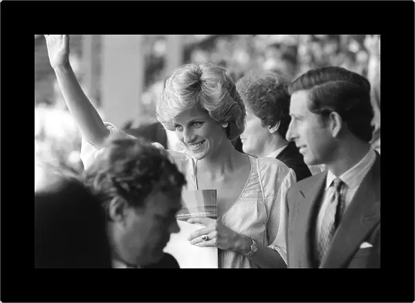 Princess Diana and Prince Charles at Live Aid Concert, Wembley Stadium