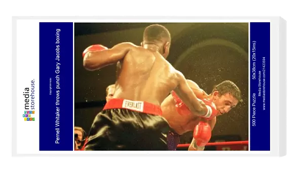 Pernell Whitaker throws punch Gary Jacobs boxing