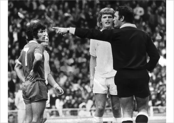 Leeds United v Liverpool, Charity Shield match at Wembley Stadium August 1974