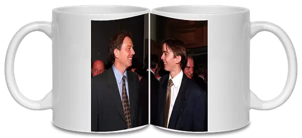 Tony Blair Labour Leader MP at the Grand Hotel Daily Mirror Reception meeting 17 year old