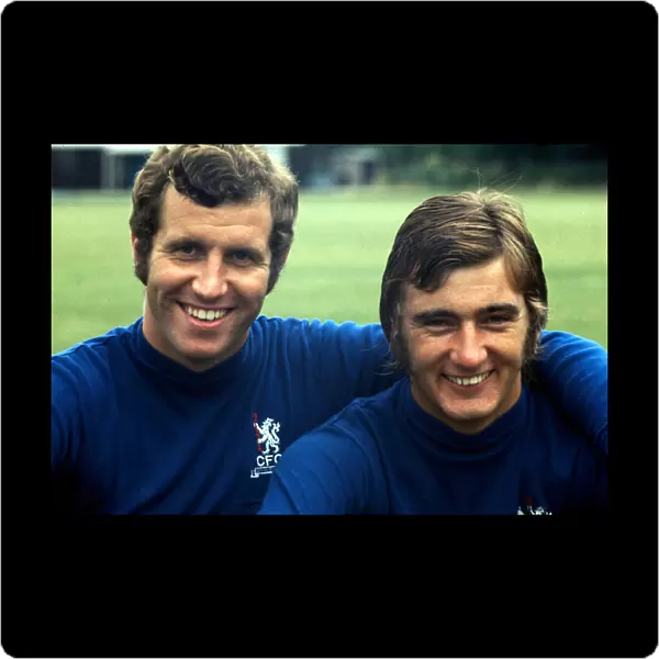Chelsea footballers Peter Osgood and Alan Hudson December 1971