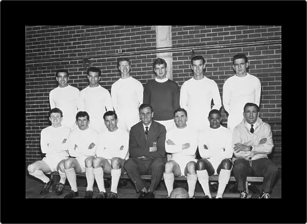Leeds United promoted to the second division. Back row L-R Bell, Reaney, Jack Charlton