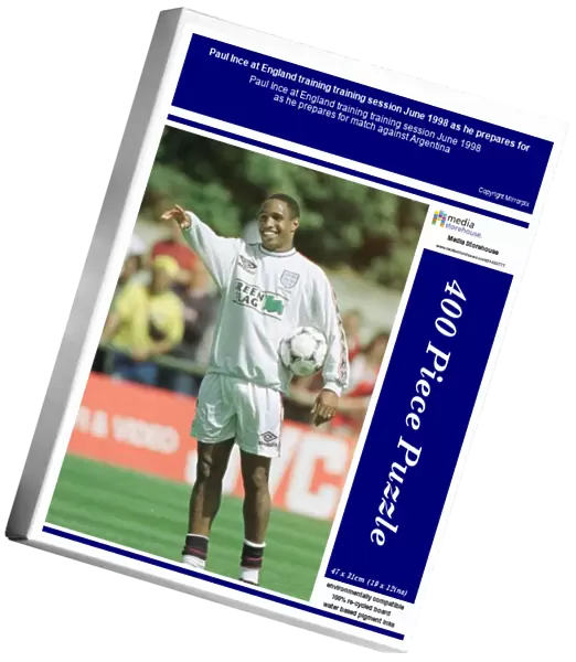 Paul Ince at England training training session June 1998 as he prepares for