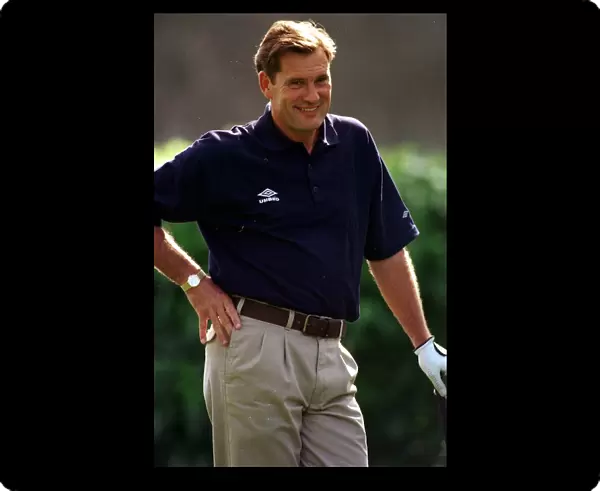 Glenn Hoddle England Manager plays golf June 1998 on rest day during the World Cup
