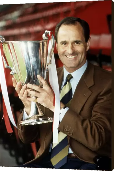 Arsenal Manager George Graham with European cup winners cup trophy May 1994