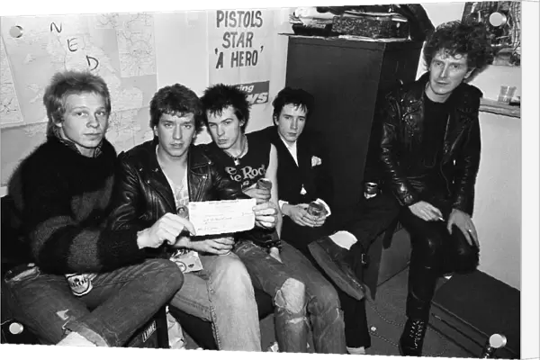 Punk band Sex Pistols were sacked by A & M records March 1977 receiving £75
