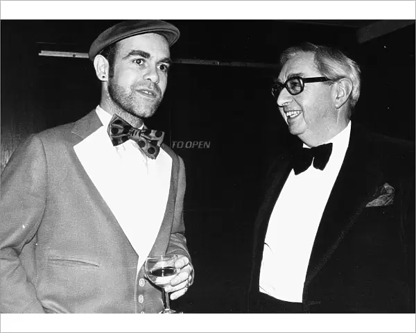 George Brown MP with singer Elton John
