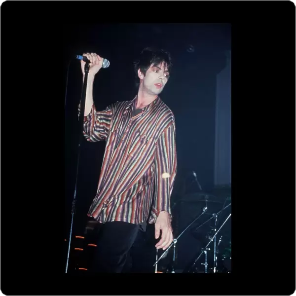 Ian McCulloch pop singer group Electrafixion on stage 1995