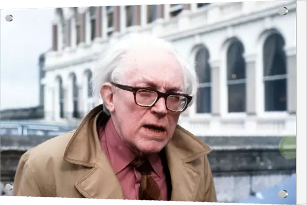Michael Foot MP on Plymouth Hoe July 1982. Local Caption Member of Parliament
