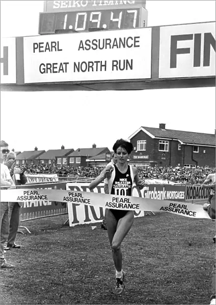 Great North Run, 21 June, 1987 - Winner of the ladies race Australian Lisa Martin