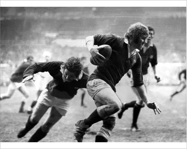Sport - Rugby - Graham Price in action for Wales v Scotland - Feb 1978 - Western Mail
