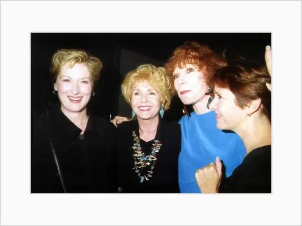 Meryl Streep american actress with Left to right Debbie Renyolds Shirley Maclaine
