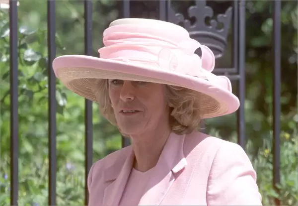 Camilla Parker Bowles attending the wedding of her friend Samantha Shaw