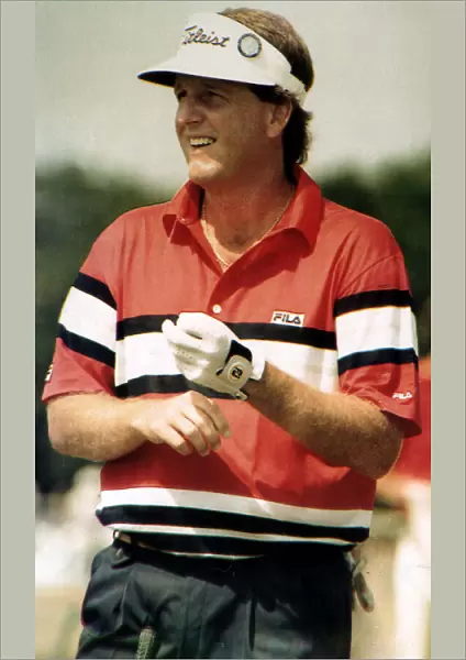 Golfer Mark Calcavecchia at the British Open Golf Tournament July 1989