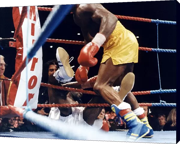 Chris Eubank Boxer during his second fight with Nigel Benn at Old Trafford
