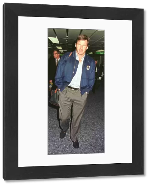 Nick Faldo Golfer at Heathrow Airport September 1997 after winning the Ryder Cup at