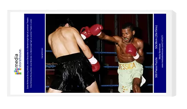 Duke McKenzie Boxing defeats Jesse Benavides in a Bantamweight fight at Lewisham Theatre