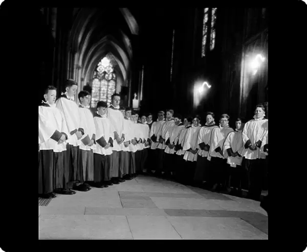 York Minster Choir boys. 3rd April 1961. Local Caption watscan