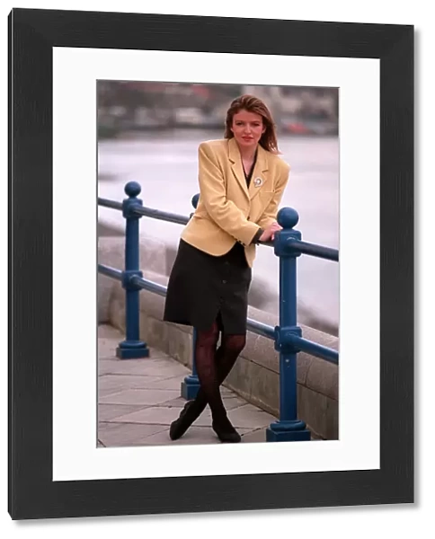 Carol Keating TV presenter March 1990 A©mirrorpix
