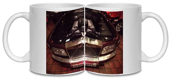 Rolls Royce Silver Seraph March 1998 inside engine of luxury car