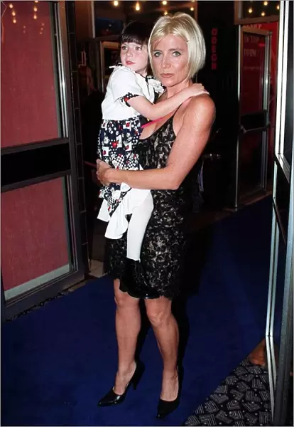 Michelle Collins actress 9th October 1997, attending the premiere of Hercules new Walt
