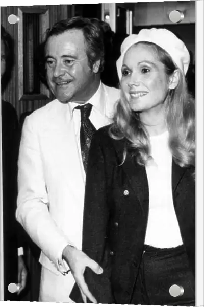 Actor Jack Lemmon with his wife Felicia Farr June 1973 arriving at Heathrow Airport