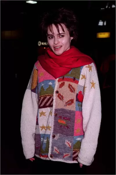 Helena Bonham Carter Actress April 98 Leaving Heathrow on concorde for New York