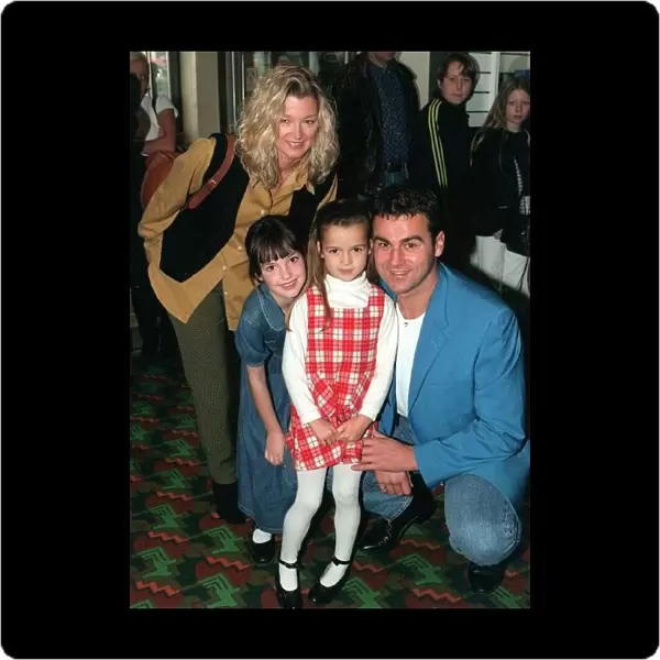 Actress Gillian Taylforth with Jeff Knight October 1997 with the children at