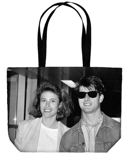 Tom Cruise actor with Mimi Rogers 1987