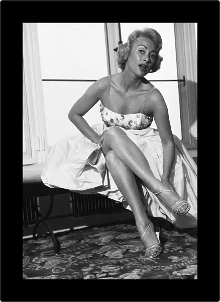 Actress Martine Carol April 1956