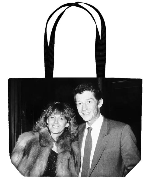 John Hurt British film actor and wife at airport in February 1985