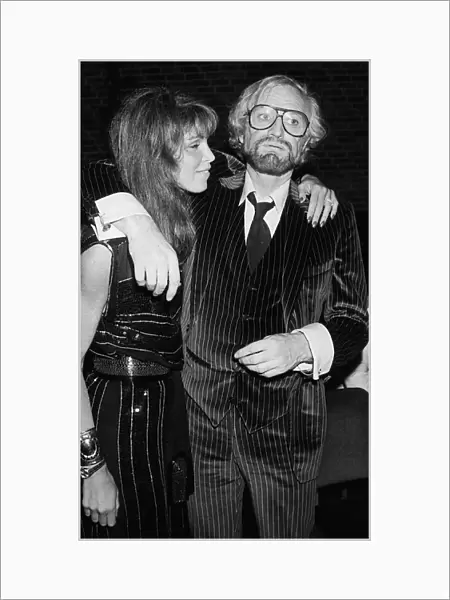 Richard Harris Irish actor with ex wife Ann Turkel in November 1982