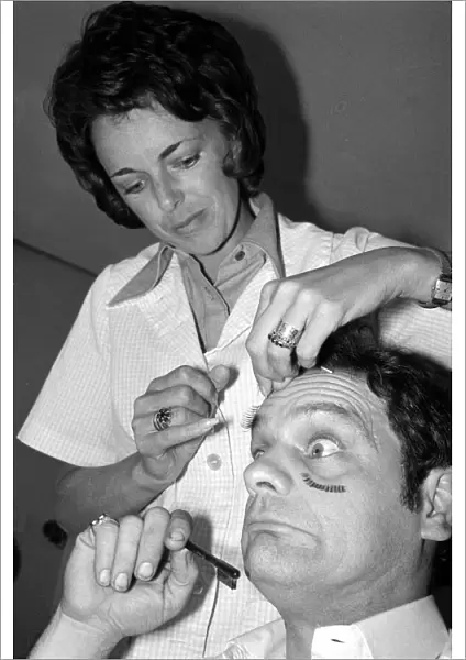 David Jason Actor - September 1974 with a stylist