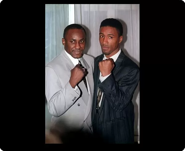 Boxers Michael Watson and Mike McCallum 1990