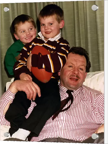 Bill Beaumont Ex Rugby TV Presenter with sons