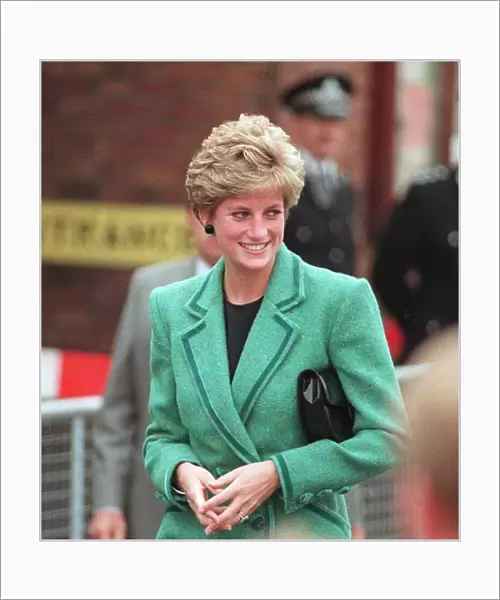 Princess Diana arrives Relate in Walsall, June 1991