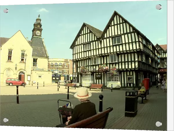 A view across Market Place in Evesham