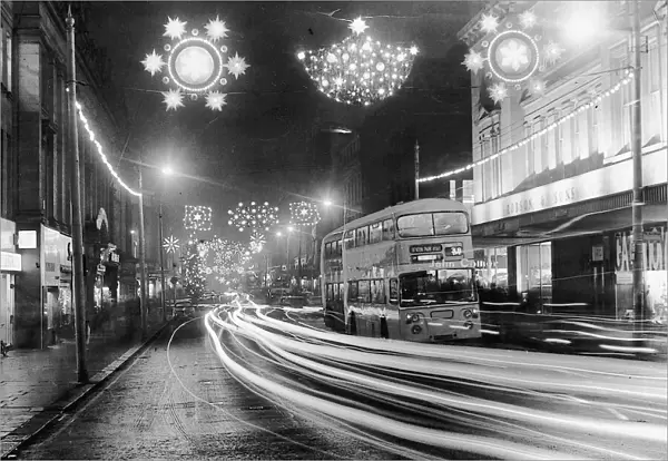 A festival of light. The Christmas illuminations brighten up the dark Newcastle skies